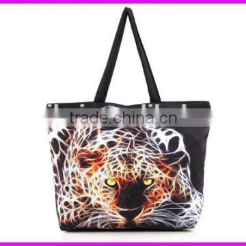 2014 germany hot sale leopard printed canvas bag