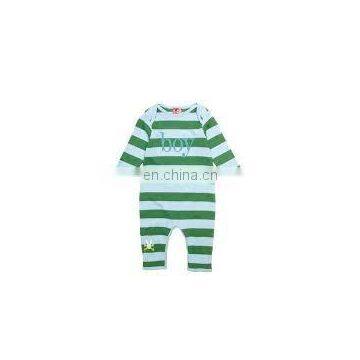 Striped design baby grows,baby suits