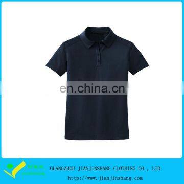 Navy Blue Plain Designed Polyester Dry Fit Golf Shirt With Custom Logo