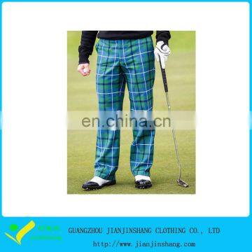 Pupular Design 2016 Dye Sublimated Check Golf Trousers For Men