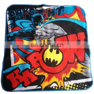 Promotional gifts 100% cotton custom Batman Warner Bros cartoon terry cotton towels