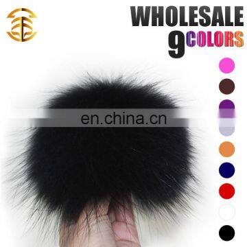 China Factory Wholesale Raccoon Fur Balls For Beanie Hats