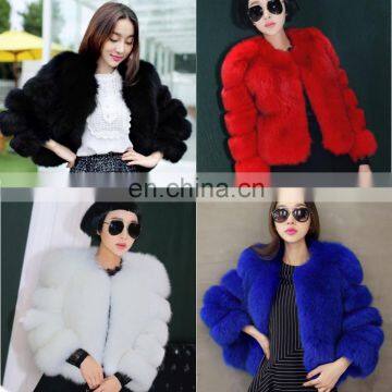 Fur Coat Winter Fashion Women Faux Fox Fur Coats Woman Fake Fur Jacket 2018