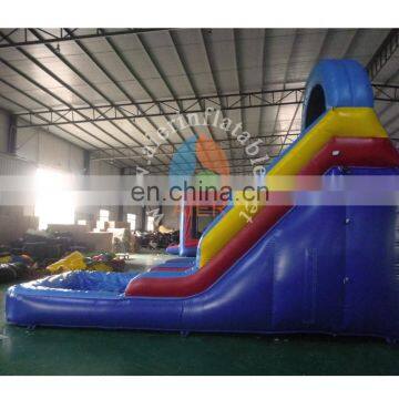 Mini inflatable blue water slide for kids,children slide,ueed swimming pool slide