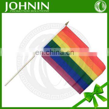 factory direct sale outdoor promotion hand shaking small flag