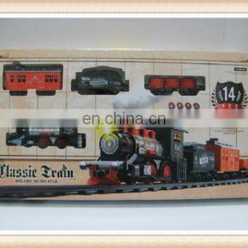 Hot sale kids toy electric train with smoke