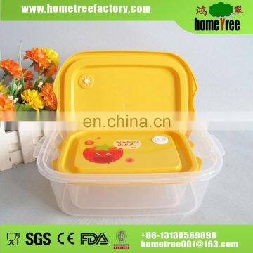 PP Clear Rectangle Microwave Stackable Keep Food Fresh Container/Custom Food Plastic Box Set
