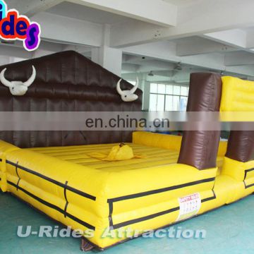 Big size Farm house inflatable bull mat for mechanical bull