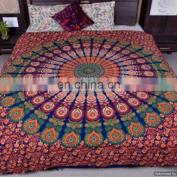 Indian Mandala Duvet Covers Throw Awesome Looking Quilt Cover Hippie Bedspread Loops Closure