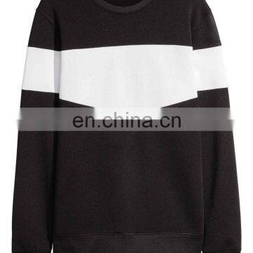 custom mens crewneck two tone sweatshirt without hood