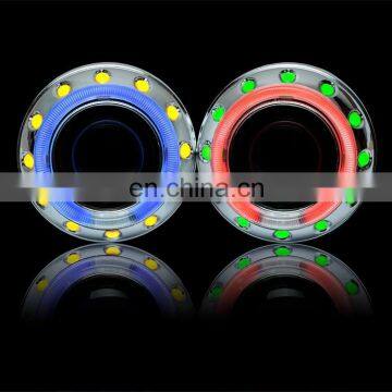 2.5inch car HID projector lenses bixenon lens projector light with double CCFL angel eyes