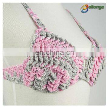 Bailange 2016 Newest Lady Unique Crochet Bra Swimming Cloth Sexy Lady Bra photo-3