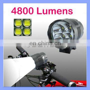 4 LED 4800 Lumen Waterproof 3 Modes T6 Cycle Front Light