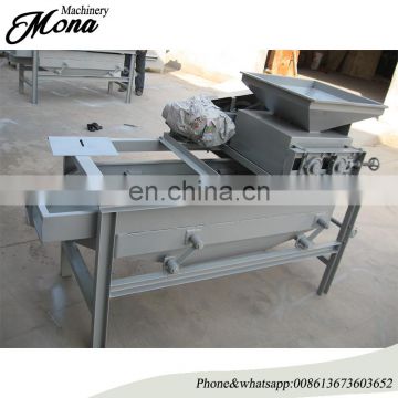 Three-stage commercial nut shell cracking machine / almond/hazelnut shell kernel separator