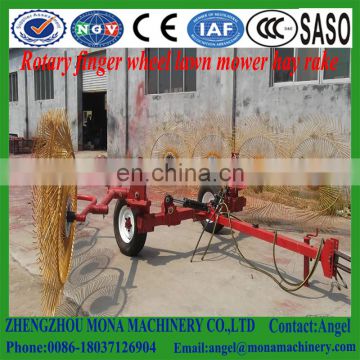 Tractor 3 point linkage straw alfafa collecting machine mini hay rake