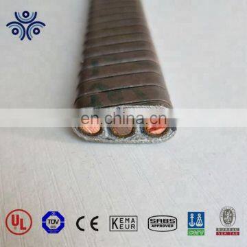 5KV 4awg 3 core EPDM insulated leadsheathed flat esp cable