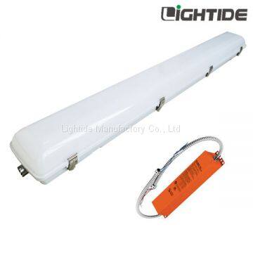 50W 4ft Linear  Vapor Tight LED Light Emergency Backup, Ni-MH 90min. 100-277vac, 5yrs Warranty