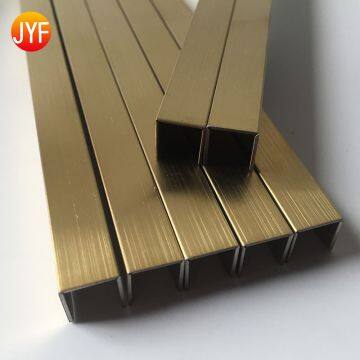 Stainless steel u-trim Stainless steel trim for hotel projects