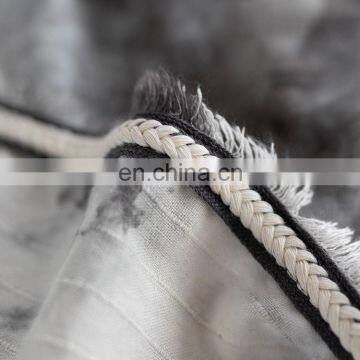 Morden Design Special Process Tie Dye Fabric Table Cover Washable Tablecloth for Coffee Table photo-2