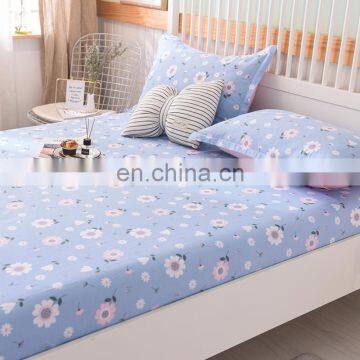 2020 Hot Selling Multi Size Luxury Comfort Floral Printed Fastness Bed Spread 100% Cotton Fabrics Fitted Bedsheet Set For Adult photo-3