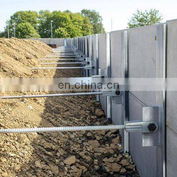 Hot Dip Galvanised H Channel Galvanized Steel Section Joiner Posts for Retaining Sleepers Walls