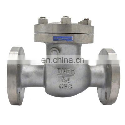 Bundor 2" stainless steel dual plate swing check valve PN64 checkvalve supplier