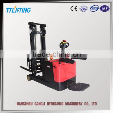 1 ton stand on reach fork lift for warehouse use