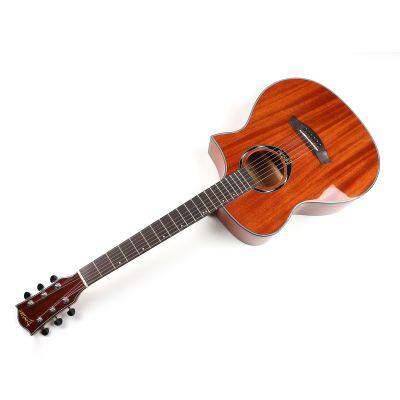 Deviser L-625-N Acoustic Guitar Cheap Price for Sale 40 Inch OEM Cutaway Mahogany Guitar Made in China photo-2
