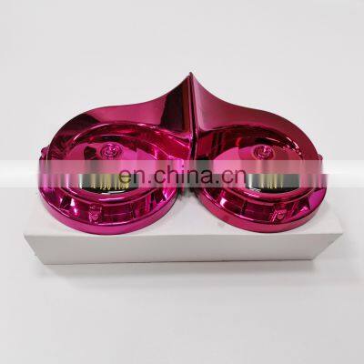 New Universal Colorful 12v Copper Coil 2 Way Truck Car Motorcycle Snail Horn photo-3