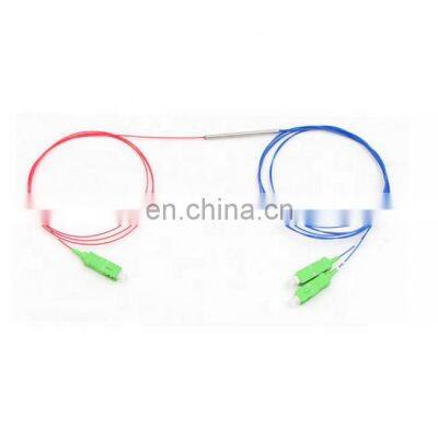 fiber optic fbt ratio splitter 5/95  fbt splitter mini stainess tube  fiber optic coupler