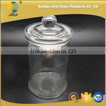 750ml clear glass candle jar with lid