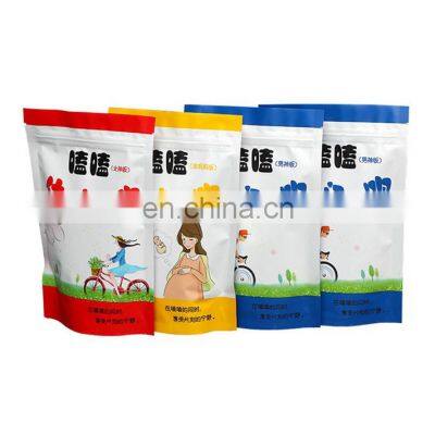 Resealable ziplock doypack stand up pouch plastic/paper cashew nut/nut milk bag packaging