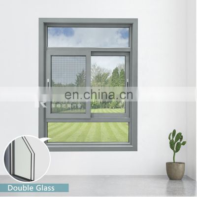 Latest aluminium profile horizontal sliding glazing window designs