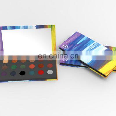 Makeup Your Own Design Shadow Artist Makeup Logo Packaging Pressed Powder Pan Eyeshadow Palette Custom Design