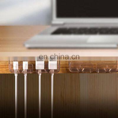 3 Pcs Plastic Cable Holder Clip Cable Management Cord Organizer Charger Wire Holder photo-2