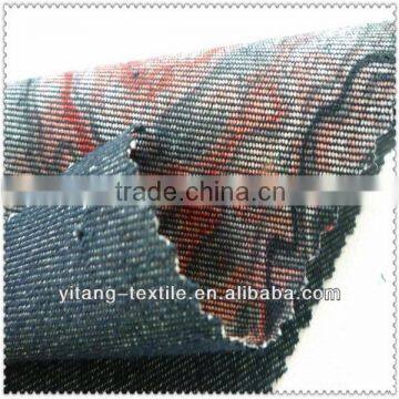 Cheap 100% cotton printed denim fabric wholesale