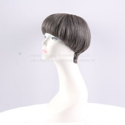 Gray Color Short Human Hair Bob Wig Direct Factory