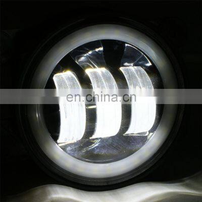 High quality 30w Fog Light for Jeep For wrangler fog lamp/led/bulb  with DRL round 4 inch car lights headlight headlamp