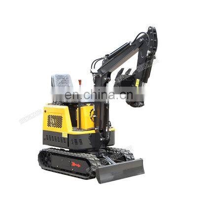 Cheap mini crawler digger 1 ton excavator price with canopy