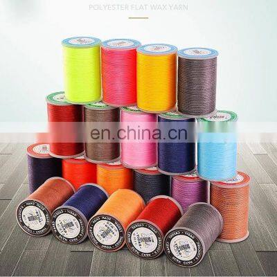 1mm High Tenacity Polyester Waxed Thread Leather sewing Waxed Thread for Hand Sewing