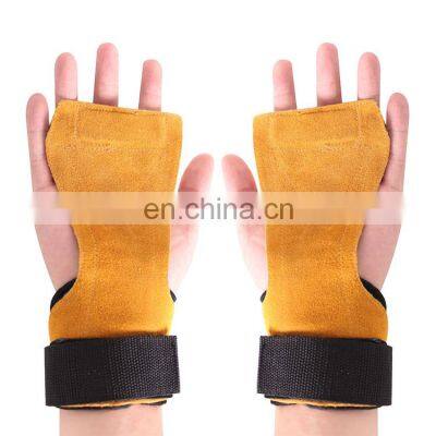 Lifting Leather Gloves Weight Workout Hand Grips Fitness For Gymnastics