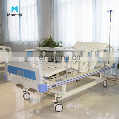 Medical 2 3 Function Manual Folding Adjustable Hospital Bed Therapy Air Mattress For Icu Patient Cpr Functions