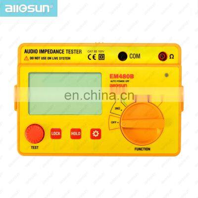 All-sun EM480B Audio Impedance Tester Portable CATIII Test Ranges 20/200/2000 Resistance Test 1KHz Timer Function Data Hold photo-3