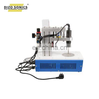 Ultrasonic mask ear-loop welding spot machine / ultrasonic 35k spot welding automatic for PP PC Plastic Box/ Plastic Sheet