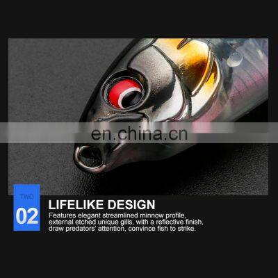 JOHNCOO 59mm 75mm Slow Sinking Pencil Lure Like Living Fish Swimming Pencil Baits Hard Bass Stock Fishing Lure photo-5