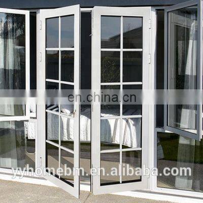 YY Home Hot Sale Double Glass Aluminium Soundproof Used Exterior French Doors for Sale photo-2