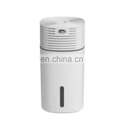 Hot Sale  Mini Portable USB Rechargeable Ultrasonic Humidifiers with Color Light for Car/Household/Office