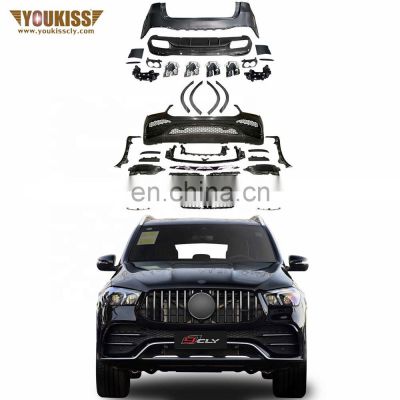 Hot Selling 1:1 Body Kits For Benz 2020+ GLE W167 Upgrade GLE53 AMG Car Bumpers Grille Wheel Arches Rear Diffuser With Tips