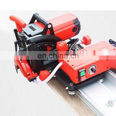 Shijing 9510 3200 мм полноавтоматический портативный 45-градусный плиткорезающий станок с рельсами, фрезер для скосов камня и мрамора photo-2