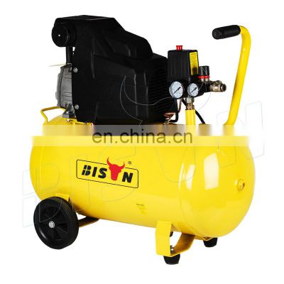 Bison China Good Ac Power Portable 50L Oil Lubricated Direct Driven Air Compressor Air Compressor